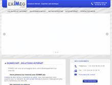 Tablet Screenshot of eximeo.net